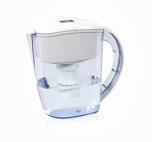 EvAnem Fridge Door Water Filter Jug, 3.5 Litres Water Filter Jug Combo, 60 Days Filter Life, Reduces Fluoride, Chlorine, Lead Chromium, Water Quality Meter Included,B