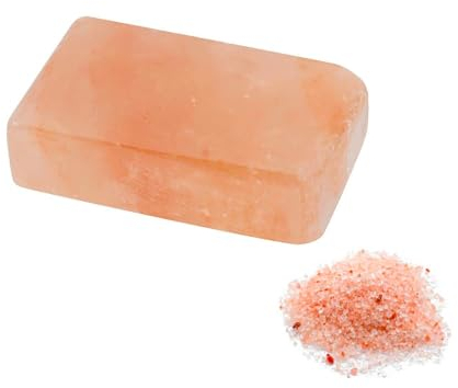 Saponetta di Sale dell'Himalaya Ideale per uno Scrub Rigenerante - Saponetta di Sale con Effetto Nutriente Senza Alcool o Profumo