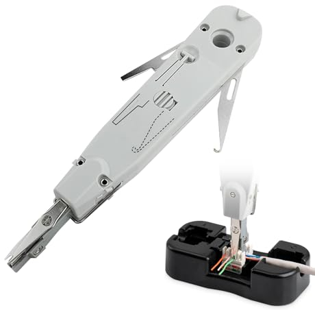 LSA Auflegewerkzeug - LSA Plus Anlegewerkzeug Krone, 5-in-1 Multifunktions Netzwerk Werkzeug Netzwerk Anlegewerkzeug LSA für eine kinderleichte Netzwerkverdrahtung