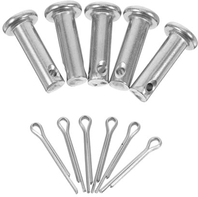 Hemobllo 1 Ensemble épingler broches d'alignement de bride outils de fixation de tuyaux axe du rouleau à aiguilles épingles d'étagère en métal acier inoxydable 304 Silver