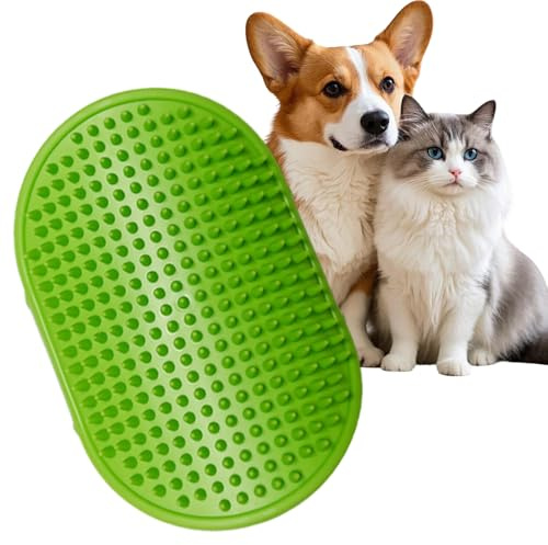 Ram® Silicone Dog Grooming Brush Silicone Bristle Secure Hand Strap Pet Dog And Puppy Cleaning Grooming Brush