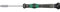Wera 05118112001 2069 Tournevis électronicien à douille, 2.5 mm x 60 mm, Noir/vert