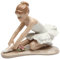 Cosmos Gifts 20865 Ballerina in weißer Keramikfigur, 9,5 cm