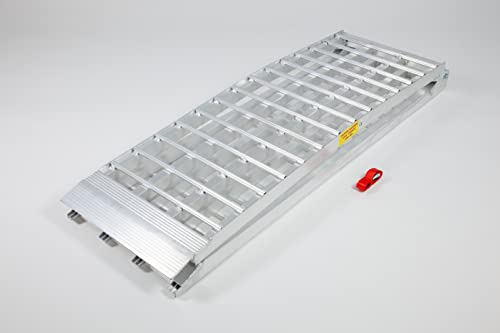 The Ramp People breite Motorradrampe, 2.7m lang, 680kg Kapazität - Auffahrrampe Auffahrschiene Klappbar Laderampe