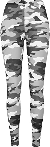 Urban Classics Damen Ladies Camo Leggings Snow camo, L