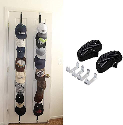 2 Unidades Caprack, Wommty Deportes Bola Cap Gorra de Béisbol Sombrero Accesorio de Almacenamiento / Soporte / Organizador de Bolso con 16 (2 x 8) Cap Estante