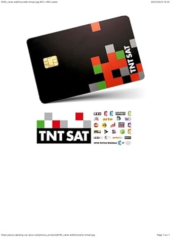 Offiziell TNTSAT HD-Karte Dauer 4 Jahre/Frankreich Lieferung nur mit Tracking