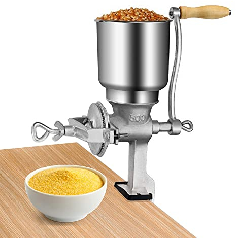 Macinacaffè Manuale, Macinacaffè Regolabile Con Morsetto Per Mais Con Tramoggia Alta, Macinacaffè In Acciaio Inossidabile Per Mais, Di Caffè, Noci, Erbe Aromatiche