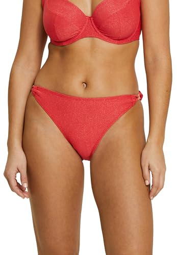Sans Complexe - Modèle Bask in Bliss - Bas de Maillot de Bain - Femme - 38/40 - Rouge Poppy