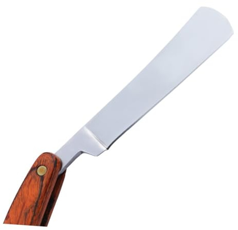 Healeved Rasoir Vintage À Lame Droite Manche Bois 7.36 Pouces Rasoir De Barbier Pliable Pour Rasage Manuel Précis En Salon Et À Domicile