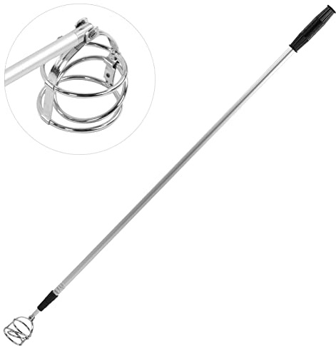 Teleskopisk golfball retriever 3 sektion aluminiumlegering boll scooper lätt pickup bärbar