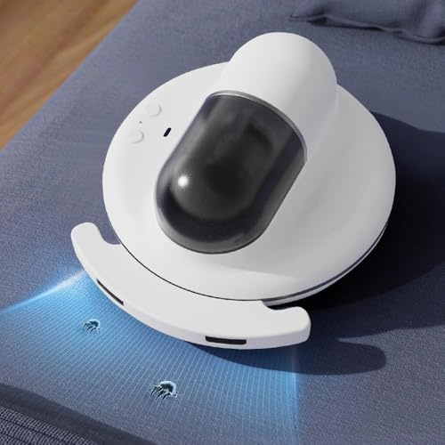 Yaasier Aspiradora Antiácaros,Aspirador de Ácaros con Luz UV y Calentamiento, Automática Elimina el 99.9% de alérgenos en colchones, Camas y sofás