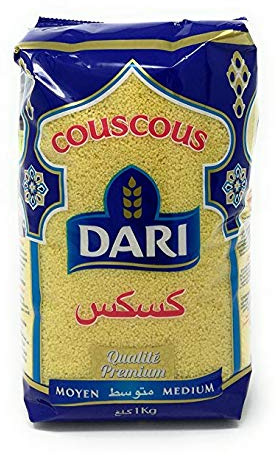 Dari Lot de 3 couscous marocains Medium 1 kg
