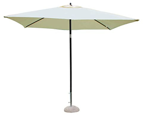 Milani Home s.r.l.s. Ombrellone da Giardino 2 X 3 Palo Centrale Nero per Esterno Ristorante Gelateria Bar Hotel Albergo