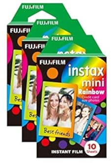 Fujifilm Instax Mini Rainbow Photo Film 30 Pack