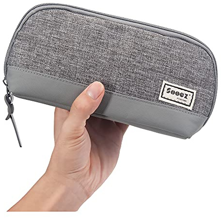 Sooez Wide-Opening Pencil Pen Case, Lightweight Spacious Pencil Bag Pouch