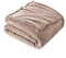 FARFALLAROSSA Kuscheldecke Flauschig 160 x 210 cm - XXL Fleecedecke Sofa Decken Couchdecke - Oeko-TEX - Super Weiche Fleecedecke als Sofaüberwurf - Wohndecke Beige