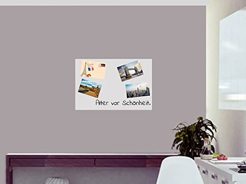 Magnettafel selbstklebende Magnetfolie Whiteboard | Tafelfolie trocken abwischbare Ferrofolie für Magnete | Schreibtafel Flipchart Folie | magnetisch wiederbeschreibbar (60x40cm)