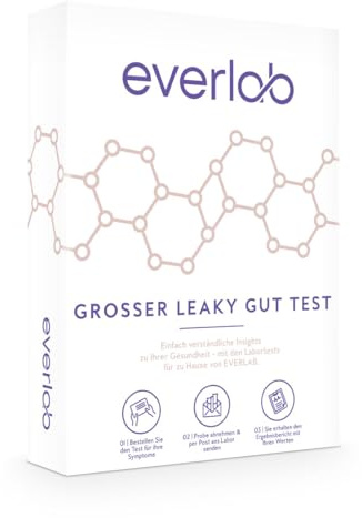 EVERLAB Leaky Bra Test – omfattande undersökning av muleaketsmärtor, tarmbakterier, candida, etc. | Stoltest av genomtränglig tarm | Självtest för hemmet