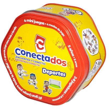 Bizak Conectados Deportes, Juego de Cartas y Habilidad Visual Donde tendrás Que Encontrar y conectar Antes Que Nadie (64119006)