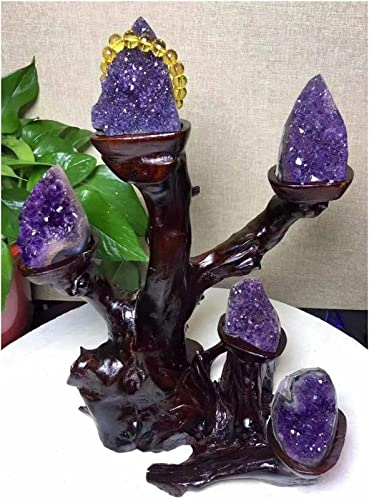 VZJIUOJW Minerales Piedras Natural Amethyst Decoration Desmagnetización Ciudad Ciudad de Limpieza del Tesoro del Tesoro de la Olla Cava Cueva Feng Shui Cristal Piedras Decoración