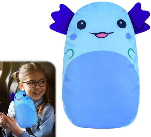 MHJY Cuscino Cintura Auto Bambini Poggiatesta Supporto Testa Copri Cintura di Sicurezza Protezione Imbottitura per Cintura Copricintura Auto per Ragazze Ragazzi in Viaggio