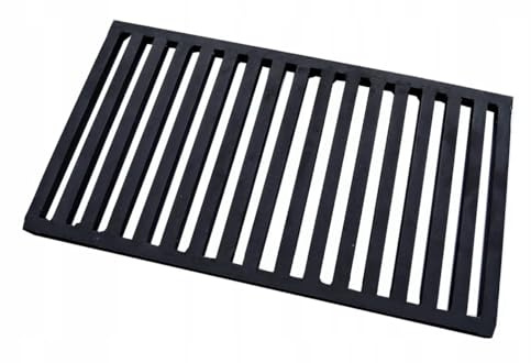 Grille de foyer d’angle 35x35 cm – Grille en acier pour cheminée, grille à cendres, grille de foyer robuste et résistante, grille de four | 350x350 mm | Épaisseur 12 mm
