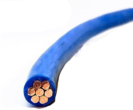 Electrical Wire, Fixed Fence Single Core Electric Cable Power Electrical Wires PVC Cables 3AWG 2AWG 4AWG 6AWG 8AWG Solid Copper Wire Device Welding (Size : 1meter, Color : 8awg - 10mm2)(6awg 16mm2,1me