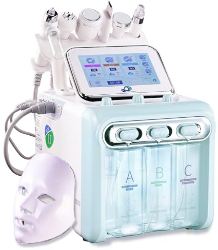 Macchina facciale di ossigeno e idrogeno professionale, macchina spa viso 7 in 1 per la pelle per casa e salone di bellezza, regalo creativo per donne