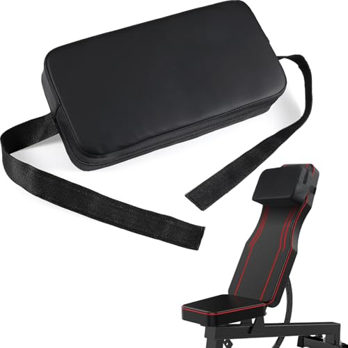 Simgoing Weight Lifting Pad Bench Chest Press Back Pad for Free Weight Bench Exercises and Chest Press Support Non Slip PVC Leather Foam Support for Home Gym Strength Training