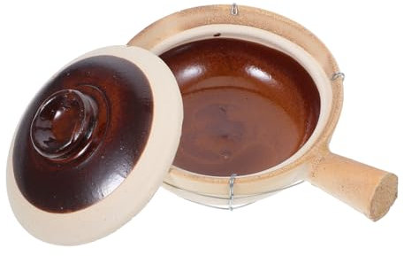 POPETPOP Pentola in Terracotta per Cucinare Mini Casseruola Portatile per Feste e