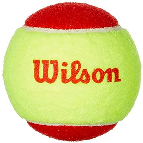 Wilson Tennisbälle Starter Play Green für Kinder und Jugendliche, Gelb, 4er Dose, WRT137400, Yellow, 6.5