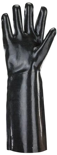 SAS Safety Corp Extended Length Chemical Resistant Neoprene Gloves | Abrasion and Cut Resistant Work Gloves | Cotton Lined for comfort | Chemical Handling, Automotive, Assembly Gloves