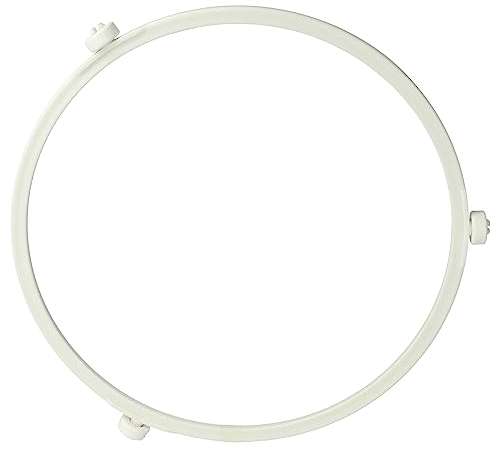 vhbw Anillo giratorio, anillo de accionamiento 19 cm universal para microondas compatible con Bosch, Siemens, AEG, Severin etc - marrón/blanco