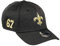 New Era New Orleans Saints NFL Saints Black 39Thirty Stretch Cap - S-M (6 3/8-7 1/4)