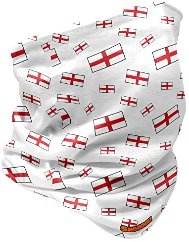Kids England Flag Multi functional Snood (White, One Size)