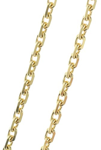 Palais du Rosaire Chaîne en Or maille forçat 60cm - Chaîne en or - Culte Chrétien en Or 9 carats