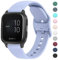 Strap Compatible with Garmin Venu Sq Music Strap, 20mm Soft Silicone Strap Replacement Wristband for Garmin Venu Sq Music/Venu Sq/Venu/Venu 2 Plus (Nude Blue)