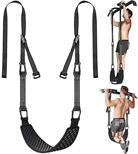 Kipika Pull Up Bands with Dip Belt - Adjustable Resistance for Chin Ups, Body Stretching & Strength Training - Heavy Duty Elastic Straps & Metal Chain - For Men & Women of All Fitness Levels