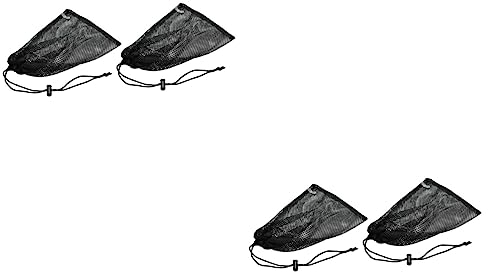 Yardwe 4 Stück Aufbewahrungstasche Tennis Sportbedarf Sporttasche mit Kordelzug wäscheklammerbeutel Rucksack Kleinigkeiten Netzbeutel Kugeltasche Lagerung Wäschesack Aufbewahrungstaschen