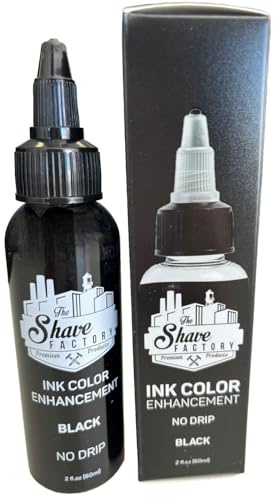 THE SHAVE FACTORY Farbverstärkung – No Drip Schwarz 60ML – Wasserresistentes Farbspray für Haaransatz & Bart – Natürliches Finish für Haarauffüllung & Konturen – Airbrush-Kompatibel