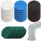 Bosch Universalbürstenaufsatz, 24 kabellose Reinigungsbürstenpads Mellbree 6 Performance Pads, 6 Mikrofaserpads, 6 Küchenpads, 6 Schaumstoffpads, kompatibel mit Bosch Reinigungsbürste Haus/Garten 6033