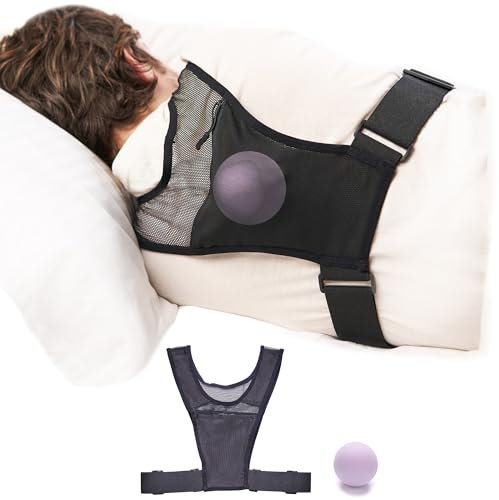Gilet Anti Russamento Uomo | Dispositivo Antirussamento Uomo per Dormire sul Fianco | Con Sfera per Evitare la Posizione Supina | Dispositivo Apnea Notturna | Leggero, Regolabile | Anti Snoring Device