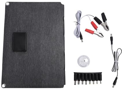Gavigain 120W Bärbar Solpanel Monokristallin Vattentät Vikbar Solarladdare Dubbla USB Typ C-utgångar för campingvandring Nödkraft