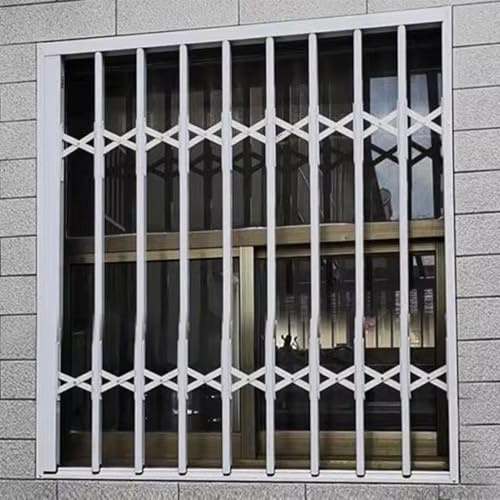 Barres de sécurité en aluminium pour fenêtres – Protection contre le cambriolage, protections coulissantes pour sous-sol/abri de jardin, supports décoratifs de barricade
