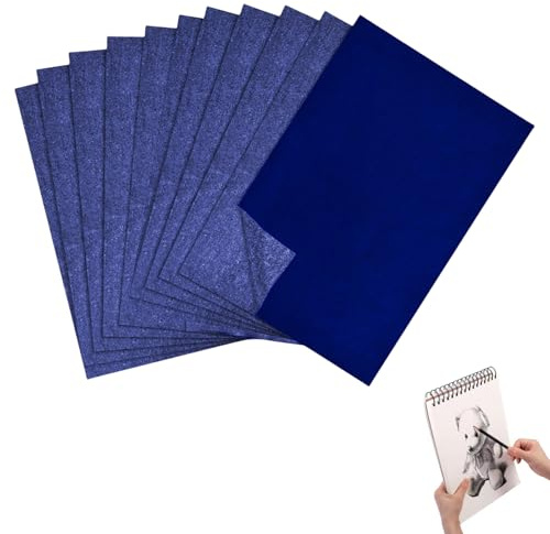 50 Blatt Pauspapier A4,Kohlepapier,Transferpapier,Kohlepapier zum Nachzeichnen,Abpauspapier,Durchschlagpapier,Blaupapier zum Durchschreiben,Pauschpapier A4,Graphitpapier,Transfer für Paper