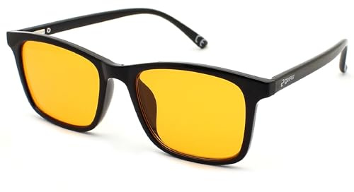 GEIFER Gafas Filtro Luz Azul para Hombre Mujer Biohaking - Gafas Bloqueadoras Luz Azul para Ordenador - Bloqueo Anti Luz Azul - Mejora Calidad del Sueño y Alcanza tu Mejor Version (Día)
