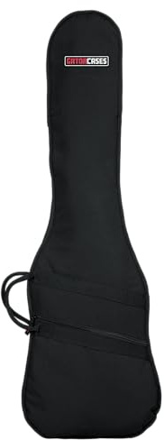 Gator Cases Foam Padded Bass Guitar Gig Bag, Fits Jazz and Precision Style Bass Guitars up to 46.5 in Length (GBE-BASS)