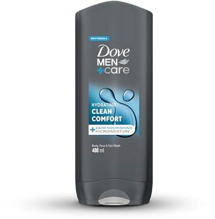 Dove Men + Care Clean Comfort Body & Face Wash 400ml - Pflegedusche für Körper und Grsicht