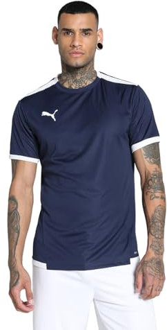 PUMA Herren Teamliga Jersey Shirt, Peacoat-puma White, XXL EU